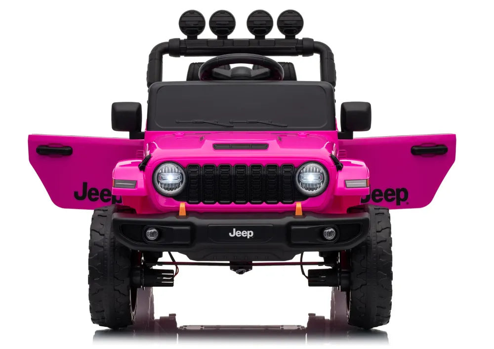 Vaikiškas elektromobilis Jeep Wrangler Rubicon, 24V, rožinis
