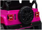 Vaikiškas elektromobilis Jeep Wrangler Rubicon, 24V, rožinis