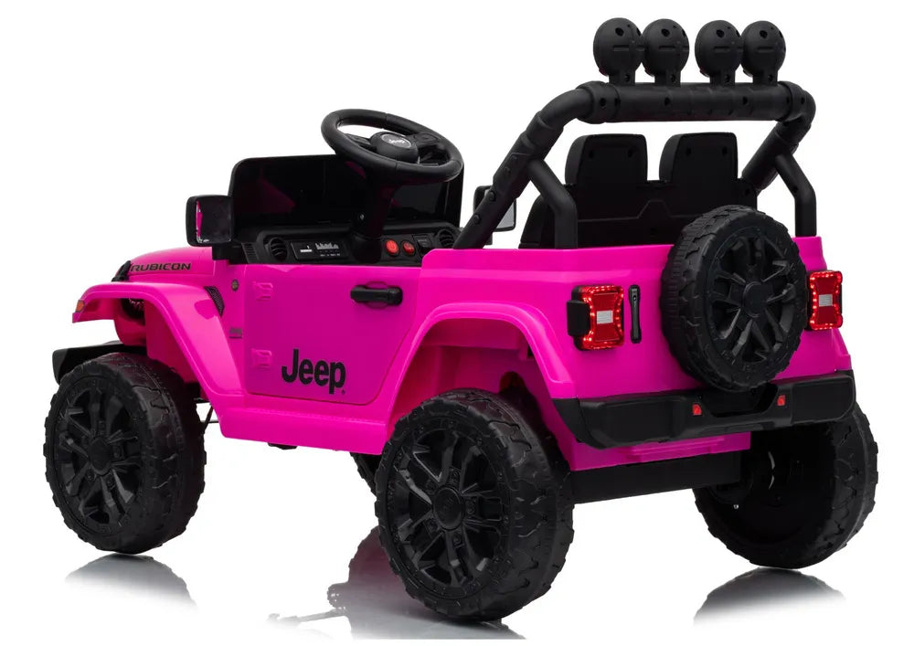 Vaikiškas elektromobilis Jeep Wrangler Rubicon, 24V, rožinis