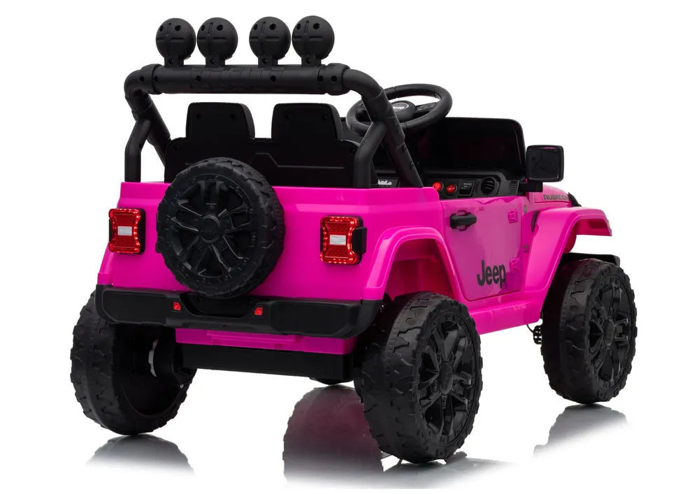 Vaikiškas elektromobilis Jeep Wrangler Rubicon, 24V, rožinis