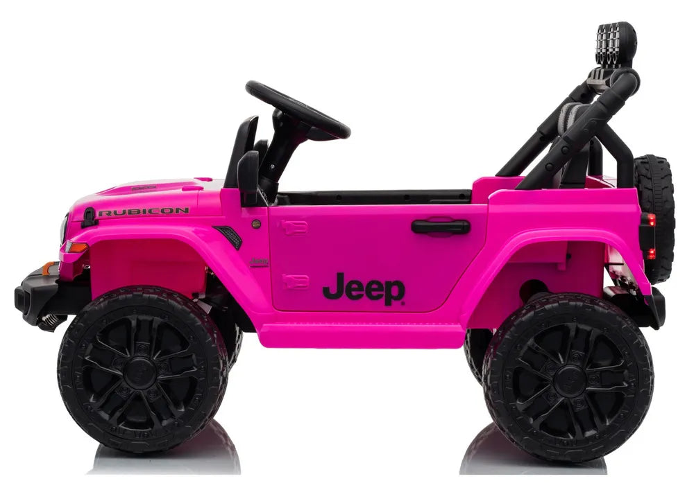 Vaikiškas elektromobilis Jeep Wrangler Rubicon, 24V, rožinis