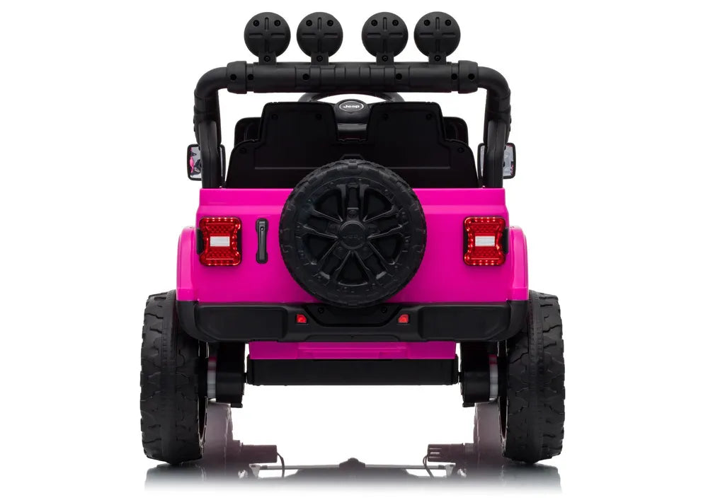Vaikiškas elektromobilis Jeep Wrangler Rubicon, 24V, rožinis