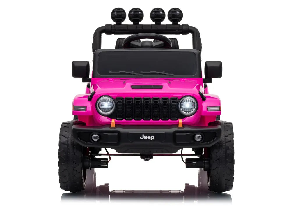 Vaikiškas elektromobilis Jeep Wrangler Rubicon, 24V, rožinis