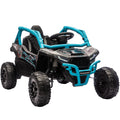 Vaikiškas elektromobilis Kawasaki Teryx KRX 1000, 12V, 3–5 metų vaikams, mėlynas