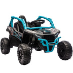 Vaikiškas elektromobilis Kawasaki Teryx KRX 1000, 12V, 3–5 metų vaikams, mėlynas