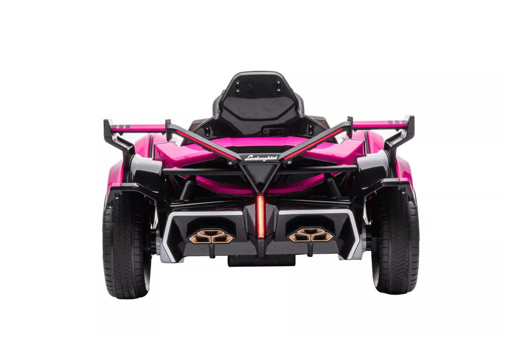 Vaikiškas elektromobilis Lamborghini, 12 V, 3 pavarų, rausvas