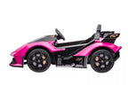 Vaikiškas elektromobilis Lamborghini, 12 V, 3 pavarų, rausvas