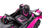 Vaikiškas elektromobilis Lamborghini, 12 V, 3 pavarų, rausvas
