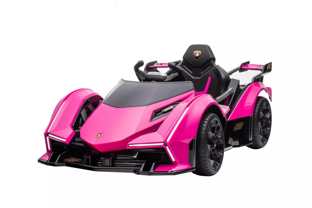 Vaikiškas elektromobilis Lamborghini, 12 V, 3 pavarų, rausvas