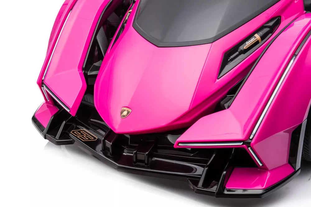 Vaikiškas elektromobilis Lamborghini, 12 V, 3 pavarų, rausvas