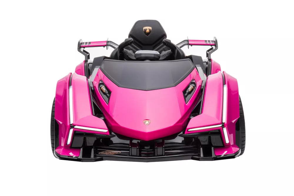Vaikiškas elektromobilis Lamborghini, 12 V, 3 pavarų, rausvas