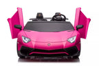 Vaikiškas elektromobilis Lamborghini, 24 V, rožinis