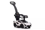 Vaikiškas elektromobilis Lamborghini, 25 kg apkrova, baltas