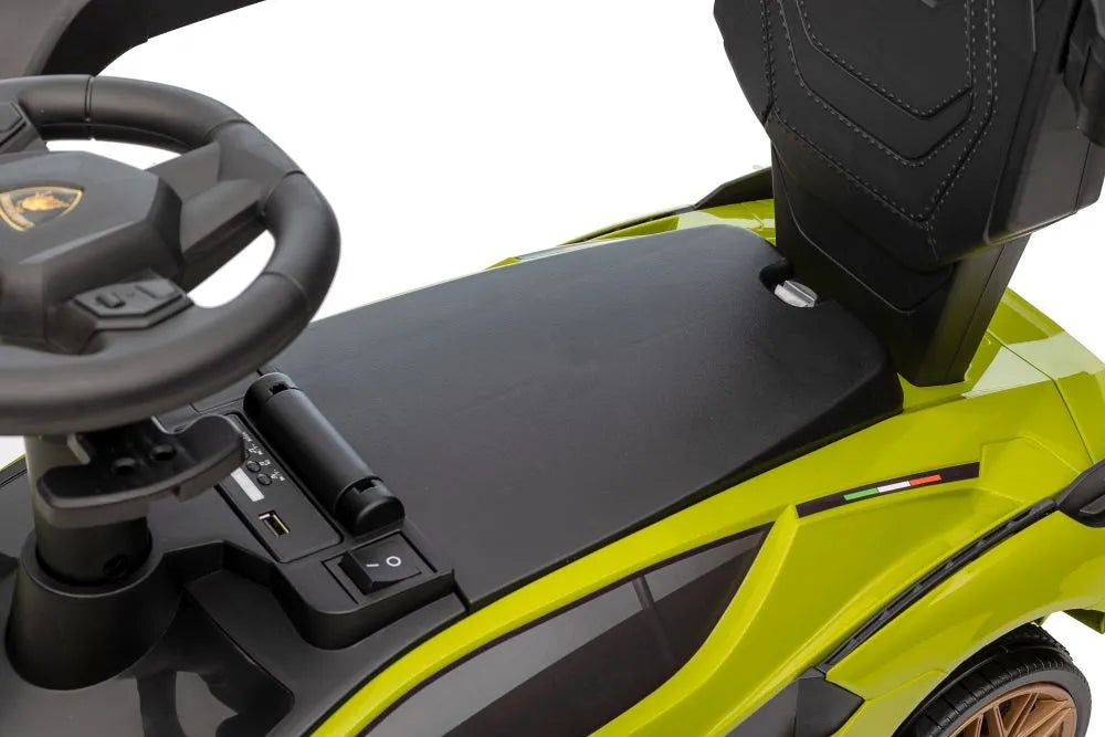Vaikiškas elektromobilis Lamborghini, 25 kg, baltas