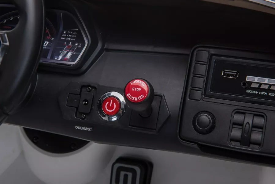 Vaikiškas elektromobilis Lamborghini Aventador, 2 × 12 V, atidaromos durelės