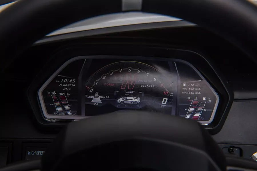 Vaikiškas elektromobilis Lamborghini Aventador, 2 × 12 V, atidaromos durelės