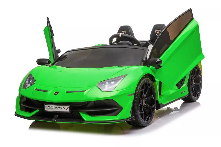 Vaikiškas elektromobilis Lamborghini Aventador, 2 × 12 V, atidaromos durelės
