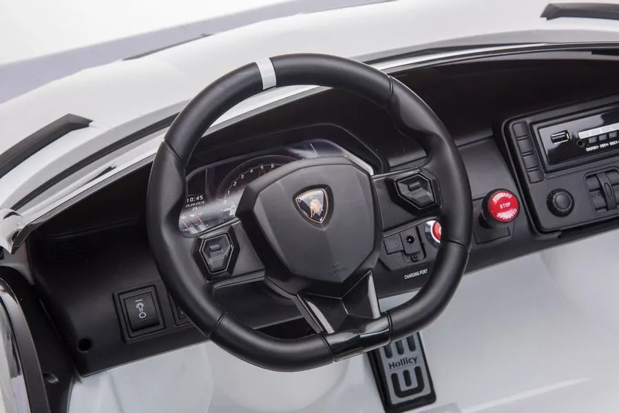 Vaikiškas elektromobilis Lamborghini Aventador, 2 × 12 V, atidaromos durelės