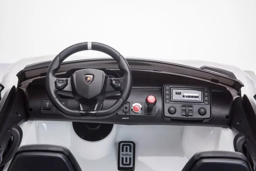 Vaikiškas elektromobilis Lamborghini Aventador, geltonas