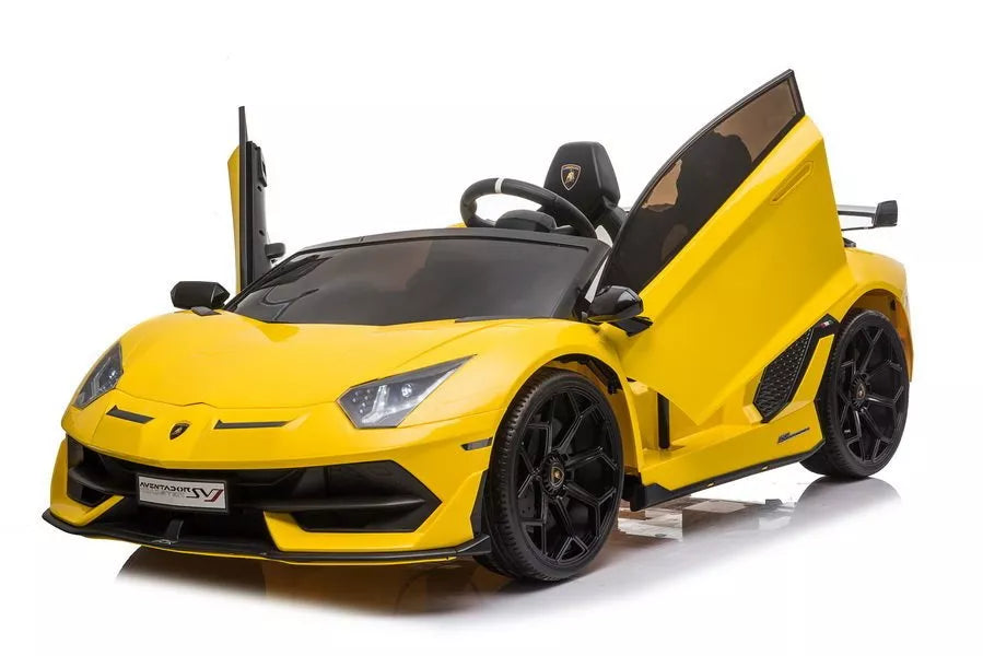 Vaikiškas elektromobilis Lamborghini Aventador, geltonas