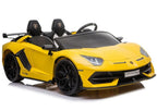 Vaikiškas elektromobilis Lamborghini Aventador, geltonas