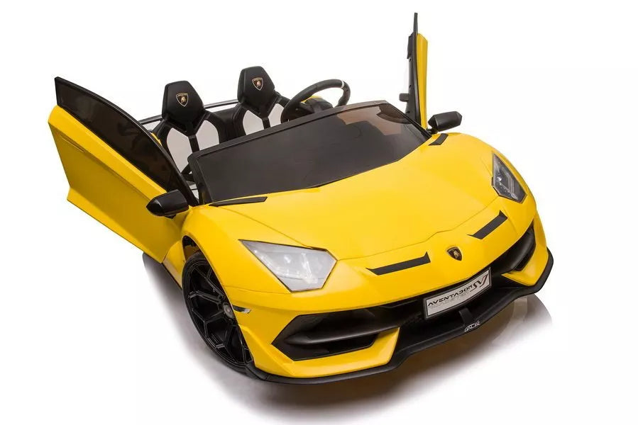 Vaikiškas elektromobilis Lamborghini Aventador, geltonas