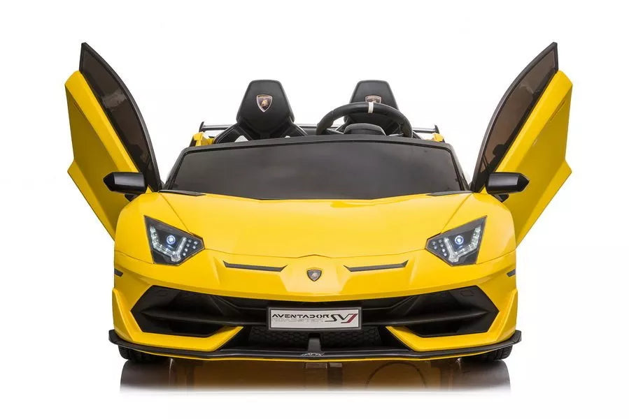 Vaikiškas elektromobilis Lamborghini Aventador, geltonas