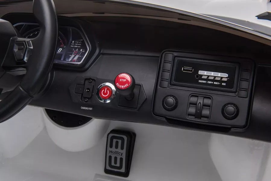 Vaikiškas elektromobilis Lamborghini Aventador, geltonas