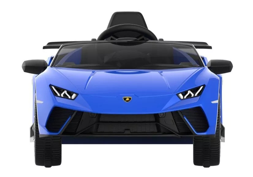 Vaikiškas elektromobilis Lamborghini Huracan, 12 V, 3-6 km/h, mėlynas