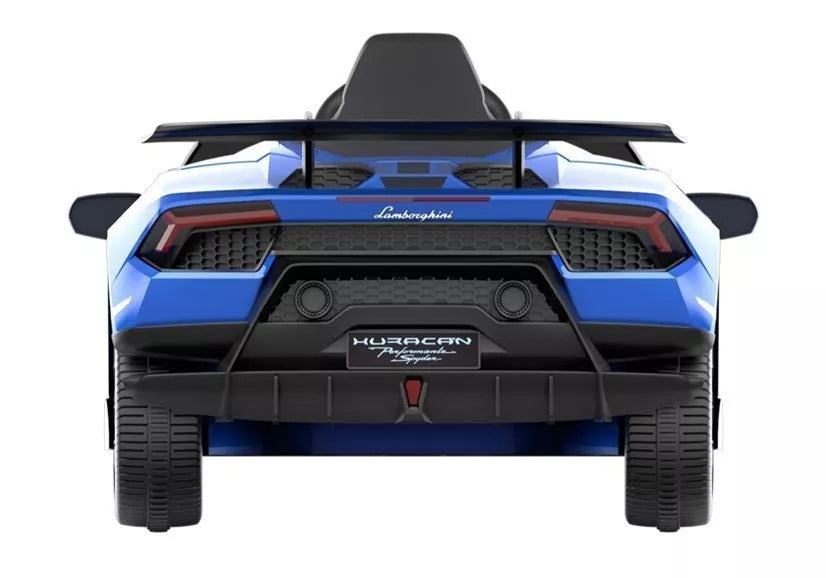 Vaikiškas elektromobilis Lamborghini Huracan, 12 V, 3-6 km/h, mėlynas