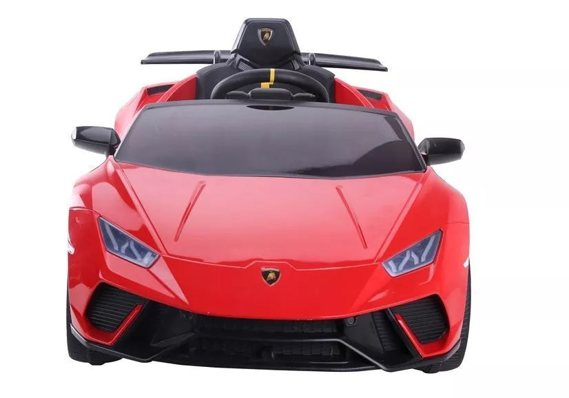 Vaikiškas elektromobilis Lamborghini Huracan, 12 V, 3 greičiai, raudonas