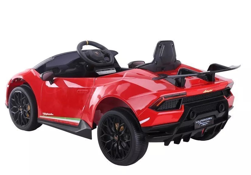 Vaikiškas elektromobilis Lamborghini Huracan, 12 V, 3 greičiai, raudonas