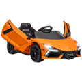 Vaikiškas elektromobilis Lamborghini Revuelto, 3–5 metų vaikams, oranžinis