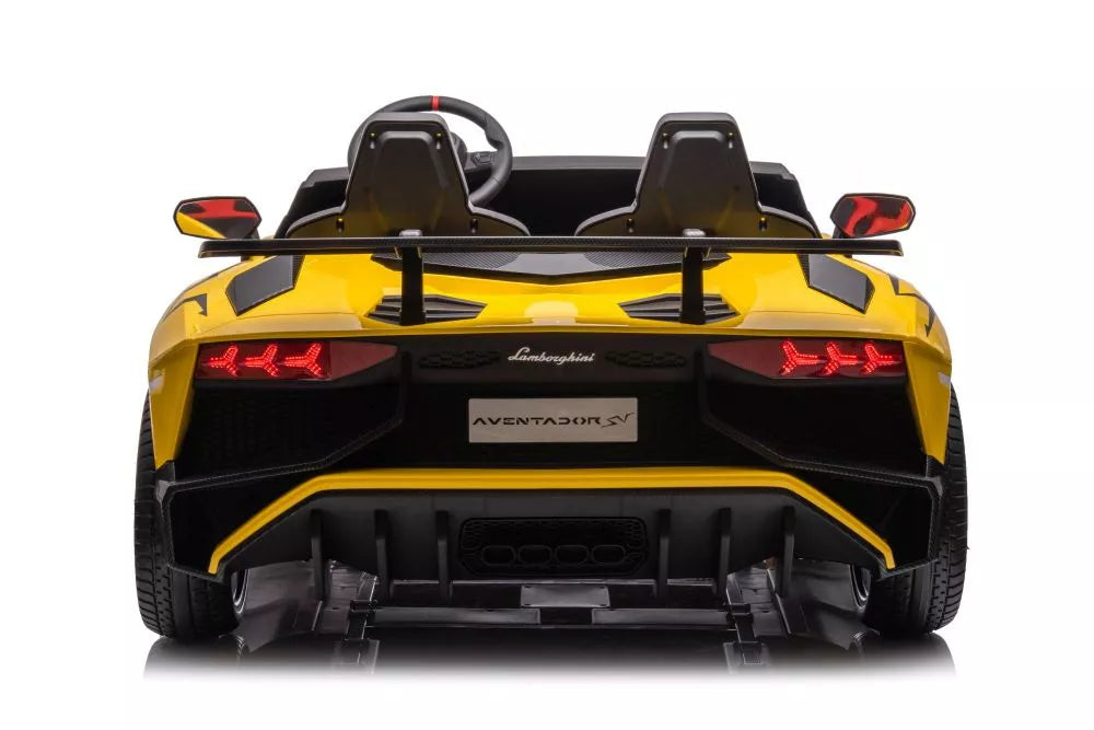 Vaikiškas elektromobilis Lamborghini XXL, 24 V, 200 W, 6–12 km/h, geltonas