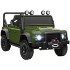 Vaikiškas elektromobilis Land Rover Defender, 37–60 mėn. vaikams, žalias