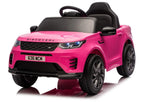 Vaikiškas elektromobilis Land Rover Discovery, 12 V, su LED žibintais, rožinis