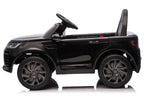 Vaikiškas elektromobilis Land Rover Discovery Sport, 12 V, 2x45W, su eko-odos sėdyne ir EVA ratais, juodas
