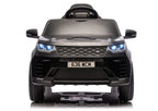 Vaikiškas elektromobilis Land Rover Discovery Sport, 12 V, 2x45W, su eko-odos sėdyne ir EVA ratais, juodas