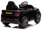 Vaikiškas elektromobilis Land Rover Discovery Sport, 12 V, 2x45W, su eko-odos sėdyne ir EVA ratais, juodas