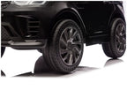 Vaikiškas elektromobilis Land Rover Discovery Sport, 12 V, 2x45W, su eko-odos sėdyne ir EVA ratais, juodas