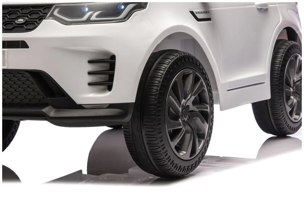 Vaikiškas elektromobilis Land Rover Discovery Sport, 12V, baltas