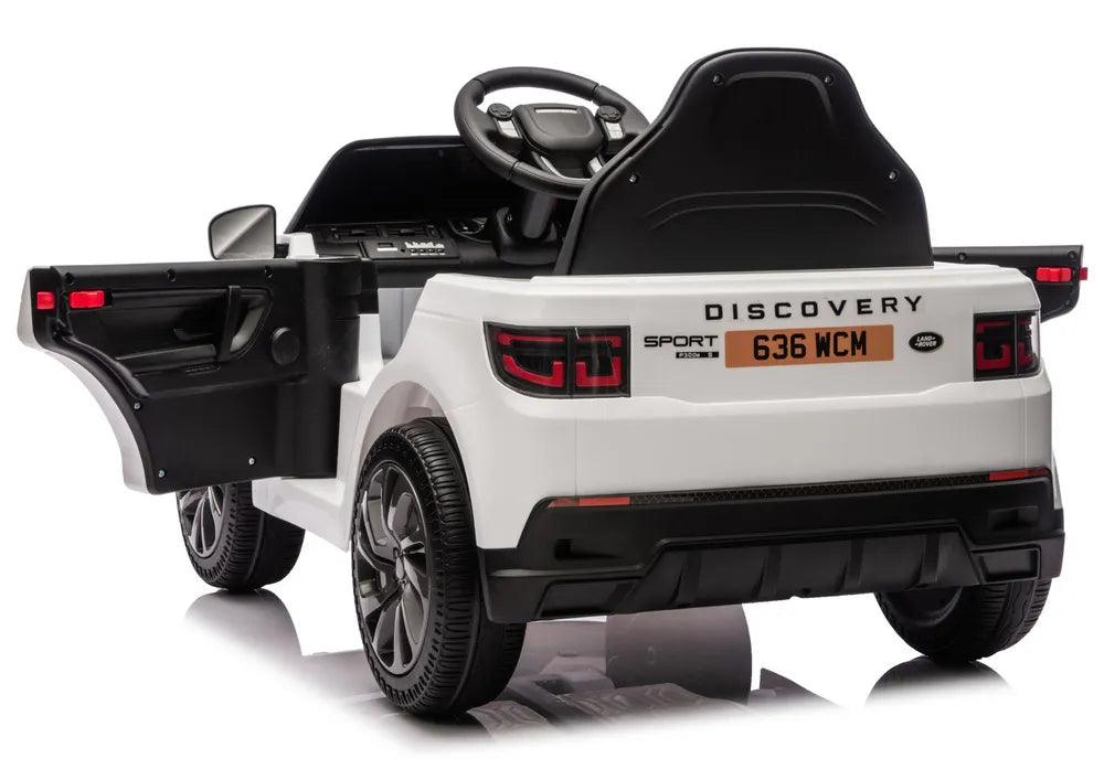 Vaikiškas elektromobilis Land Rover Discovery Sport, 12V, baltas