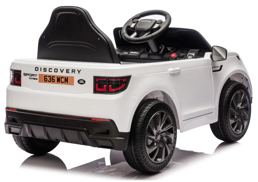 Vaikiškas elektromobilis Land Rover Discovery Sport, 12V, baltas