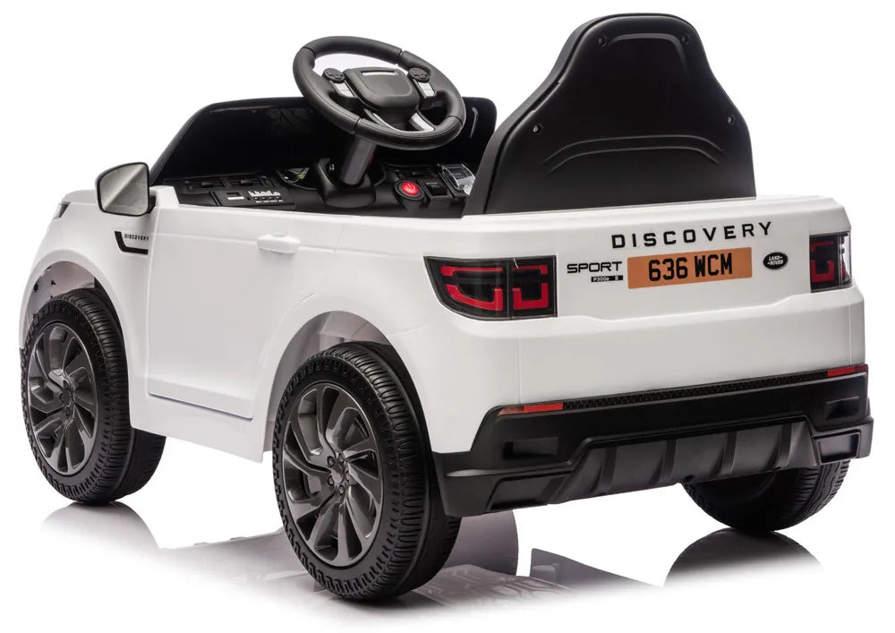 Vaikiškas elektromobilis Land Rover Discovery Sport, 12V, baltas