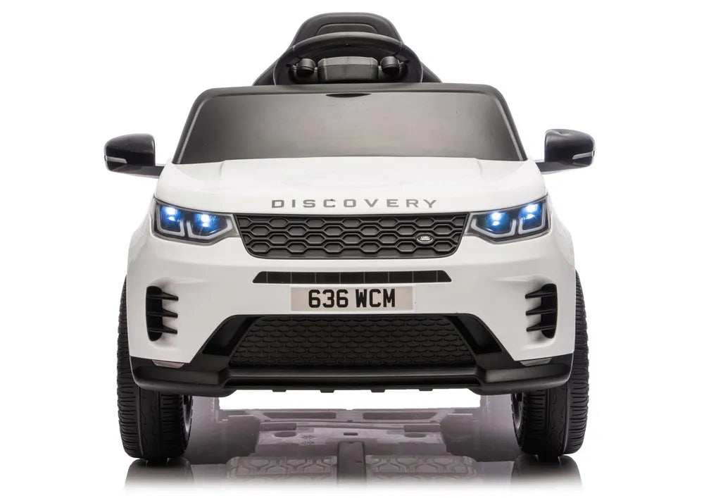 Vaikiškas elektromobilis Land Rover Discovery Sport, 12V, baltas