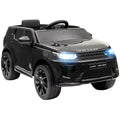 Vaikiškas elektromobilis Land Rover Discovery Sport 12V su nuotolinio valdymo pulteliu, 3–6 metų vaikams, juodas