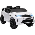 Vaikiškas elektromobilis Land Rover Discovery Sport, 3–6 metų vaikams, baltas