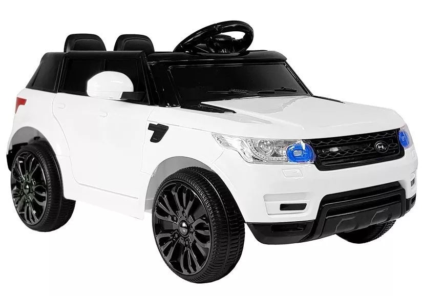 Vaikiškas elektromobilis Land Rover Range Rover Sport, 12 V, 2 pavaros, baltas