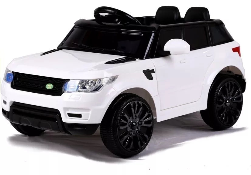 Vaikiškas elektromobilis Land Rover Range Rover Sport, 12 V, 2 pavaros, baltas