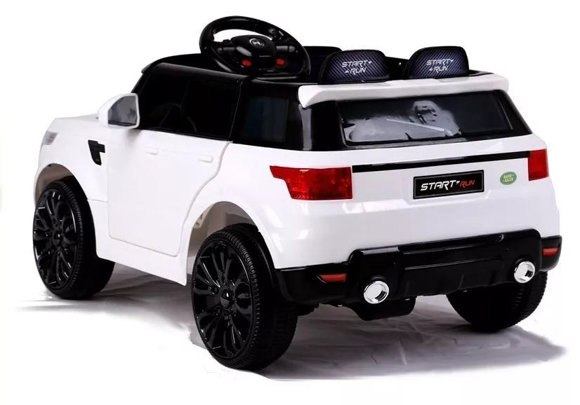 Vaikiškas elektromobilis Land Rover Range Rover Sport, 12 V, 2 pavaros, baltas